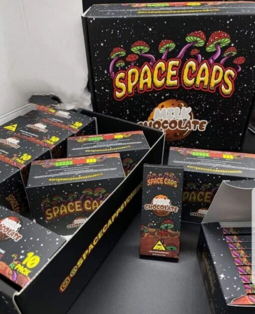 Space Caps Psychedelic Chocolate. Elevate your experience with Space Caps Psychedelic Chocolate – a delicious journey in every bite. 20-30 minutes after ingestion you will notice a distortion of space and time, bright, beautiful colors, visual distortions, mystical experiences, euphoria and happiness.